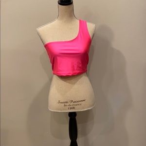 One shoulder crop top